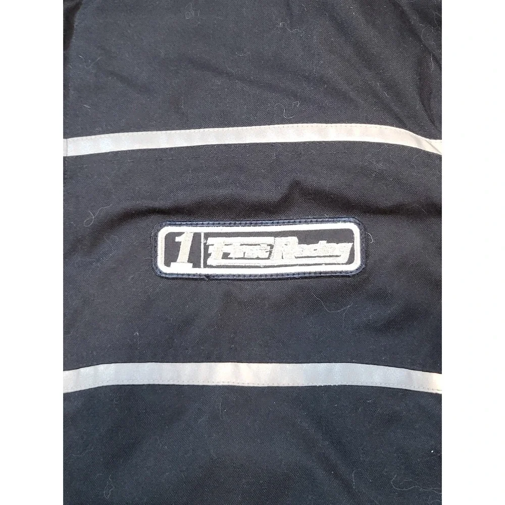 First Racing Motorcycle Jacket Mens Size L Scotchlite 3M Arm Shield‎